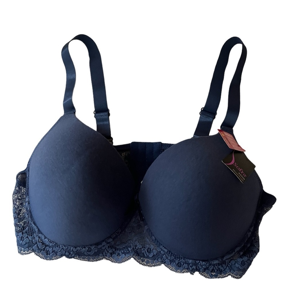 NWT Sofra Blue Bra Sz 42DD